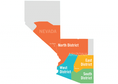 Desert Southwest Conference map