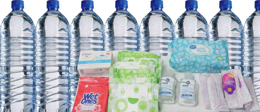water and hygiene kits